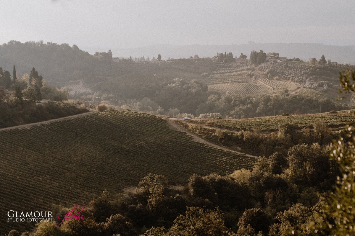 Krajobrazy w Toskanii Włochy